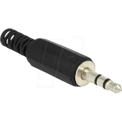 DELOCK 65534 - Delock Klinkenstecker 3,5 mm Stereo mit Knickschutz Lötversion