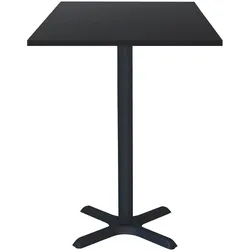 RestooTab - Stehtisch Dina 60x60cm Dekor schwarz