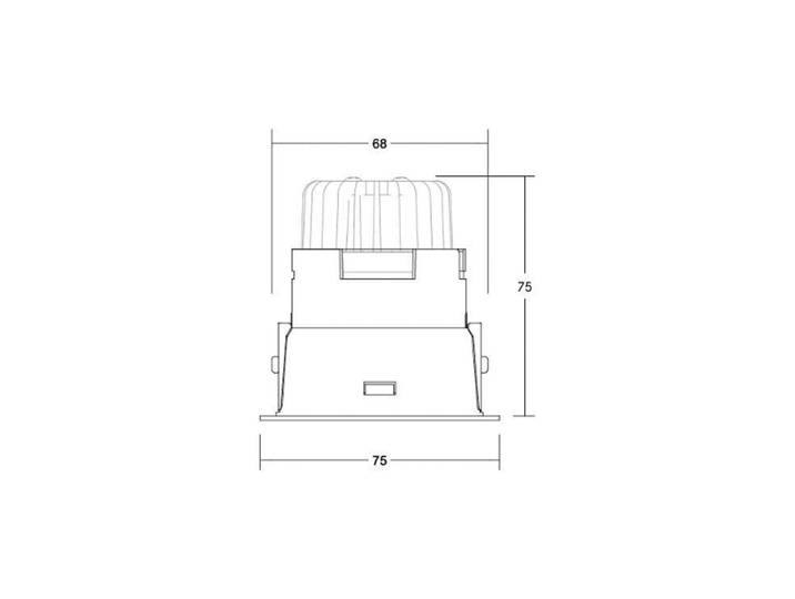 BRUMBERG LED-Spot Binato DALI-dim-to-warm Anschlussbox weiß Binato, dimmbar, weiß / opal, für Wohn- / Esszimmer, Aluminium, Downlight