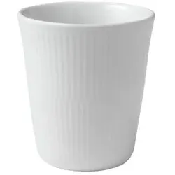 Royal Copenhagen, Tasse, Gerippt Weiss (290 ml)