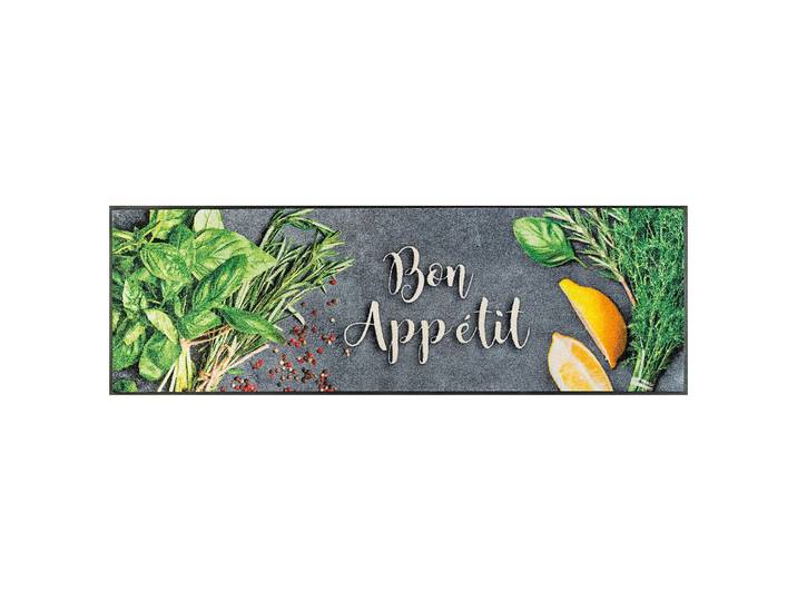 Fuß- & Sauberlaufmatte Bon Appétit 60 x 0 x 180cm Grau