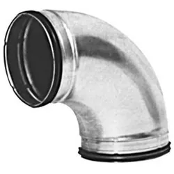 Bogen Metall BM90-160 mit Lippendichtung beidseitig