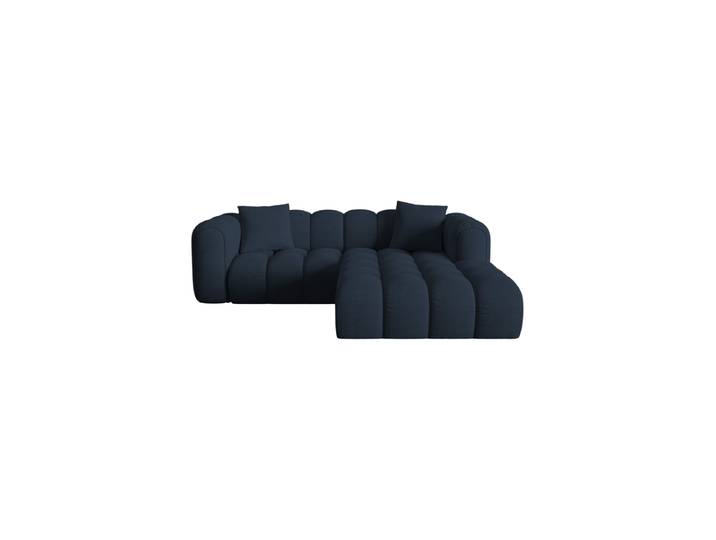 3-Sitzer Design Ecksofa „Elise“ Strukturstoff Königsblau CXL by Christian Lacroix