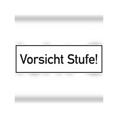 Vorsicht Stufe!, Folie, 300x100 mm