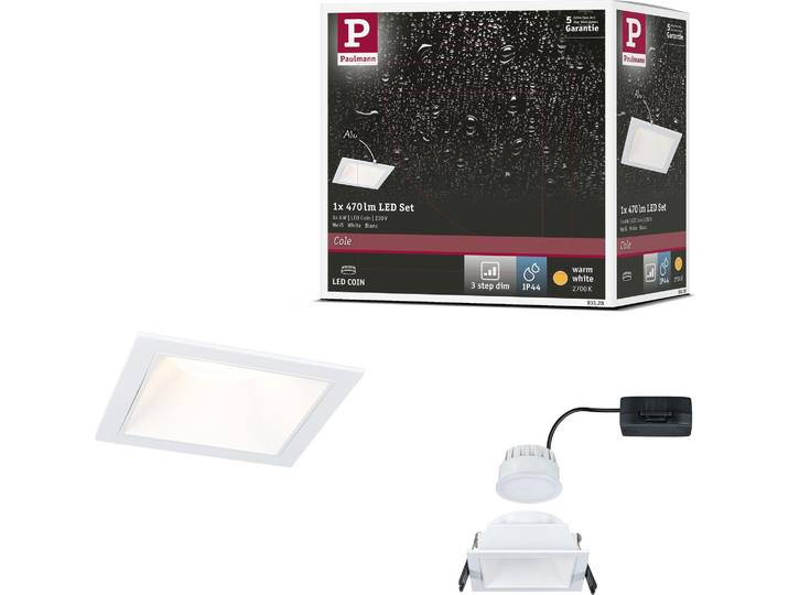 Paulmann LED Einbauleuchte Cole 1er-Set
