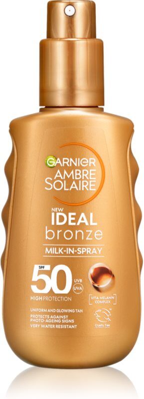 Garnier Ambre Solaire Ideal Bronze lait solaire en spray corps SPF 50 150 ml