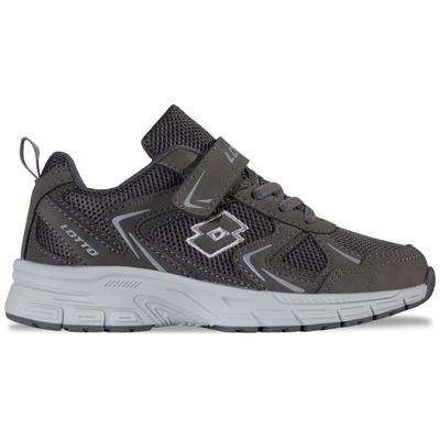 Sneaker LOTTO, Mädchen, Gr. 28, dunkelgrau, grau, Kunstfaser, Synthetik, mehrfarbig, Schuhe Sneaker, - in kinderfußgerechter Passform