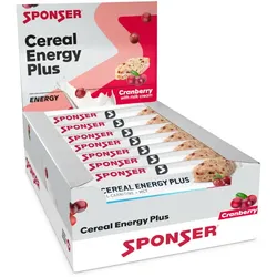 SPONSER Energieriegel Cereal Energy Plus Cranberry | 15 Riegel Box
