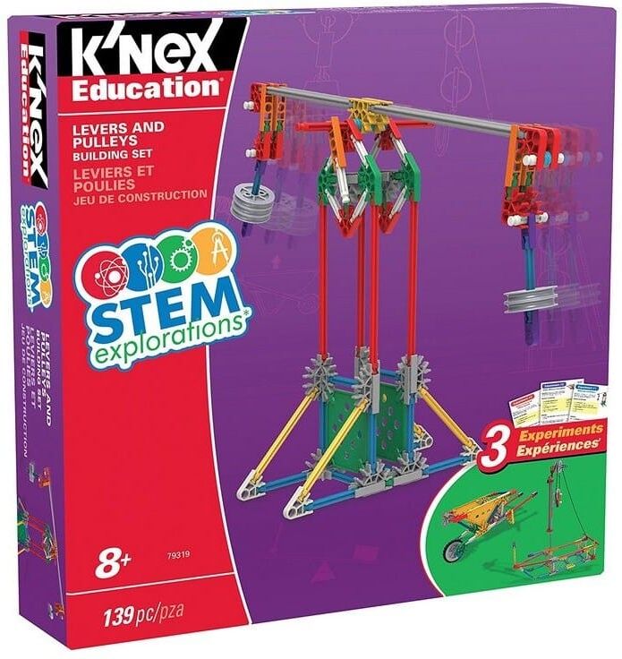 K'NEX Education STEM Explorations Levers ; Pulleys Building Set - 139-Piece Construction Toy for Kids - Ages 6-12 - STEM Learning Kit