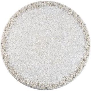 Saro Lifestyle Beaded Glass Placemats (Set of 4) - Decorative Placemats for Weddings, Formal Dining and Special Occasions