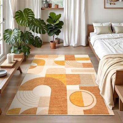 Garvee Retro Abstract Colorful Modern Geometric Washable Area Rug