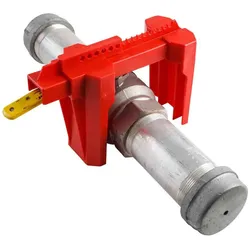 Brady, Zubehör Maschine, Grosse Kugelhahnabsperrung, Rot, 50,80 - 203,20 mm Rohrdurchmesser(1 Stück)