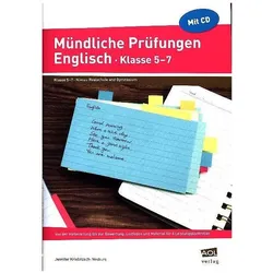Mündliche Prüfungen Englisch - Klasse 5-7, Schulbücher von Jennifer Kriebitzsch-Neuburg