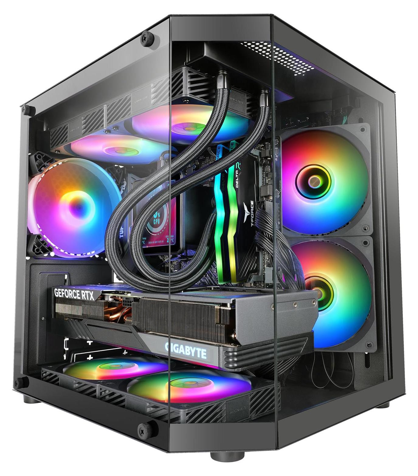 Mars Gaming MC-3TLITE FRGB mATX computerbehuizing