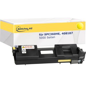 kompatibel für Ricoh Type SPC360HE, 408187, 5000 Seiten, gelb