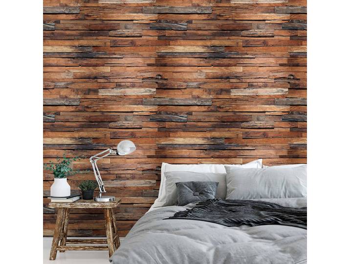 Papier peint Wooden Wall 3 x 2cm