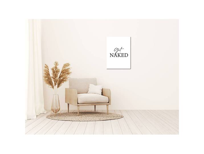 Tableau déco Get naked II Alu-Dibond Multicolore 30 x 40cm