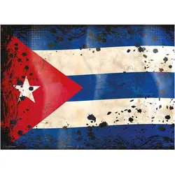 CoverYourDesk, Unterlage, Schreibtischunterlage Flagge Kuba retro