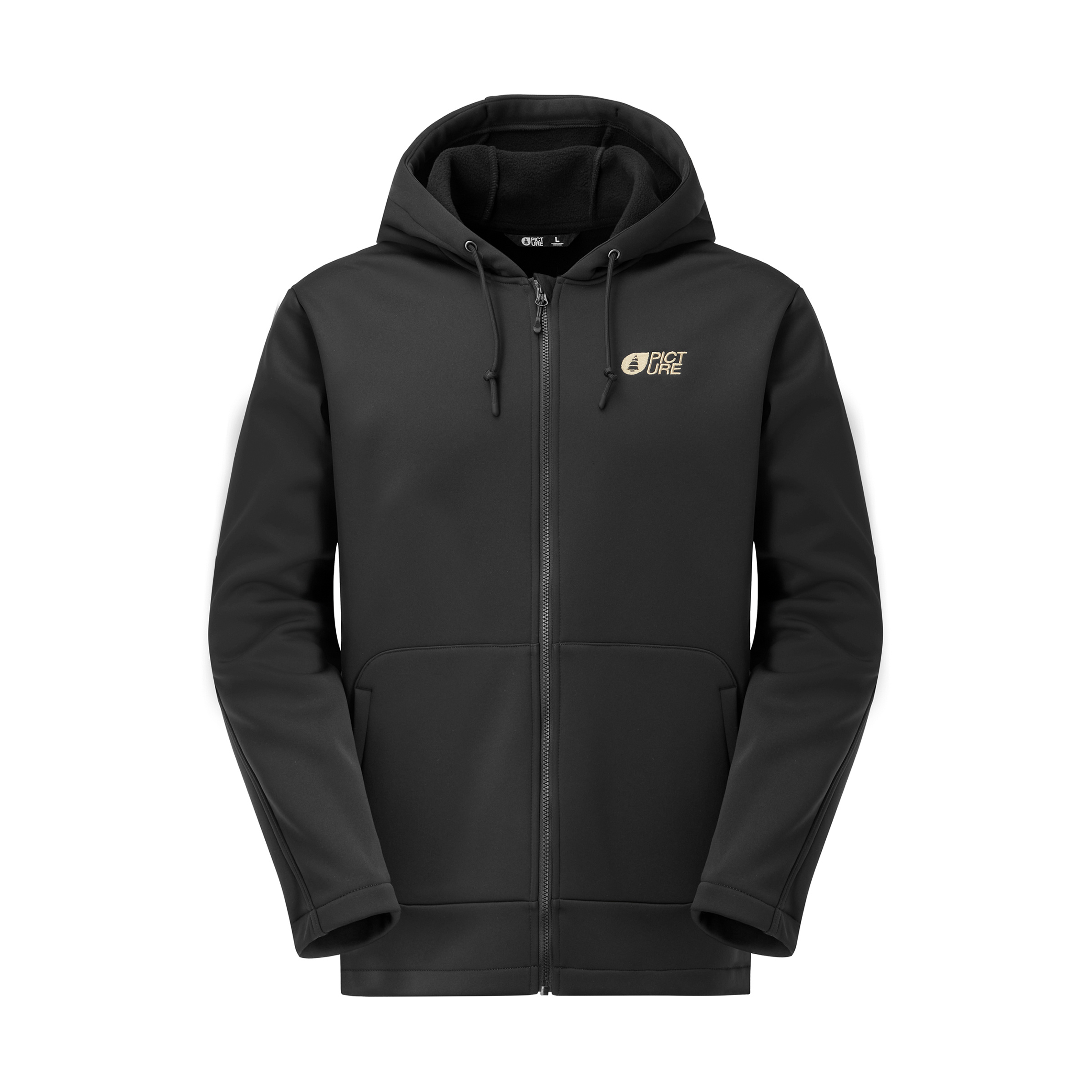 Picture Park Tech Herren Fleecejacke schwarz Größe S Lifestyle Schnell trocknend