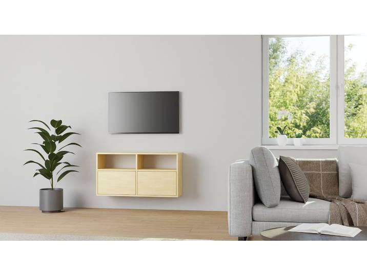 Hängesideboard aus Ahorn nach Maß Ahorn (euro­päisch) Natur geölt