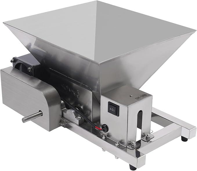 Elektrische Brechmaschine,Zerkleinerungsmaschine FüR Obst Zucker,ObsthäCksler MaischemüHle 4l,Fruchtbrecher 60w