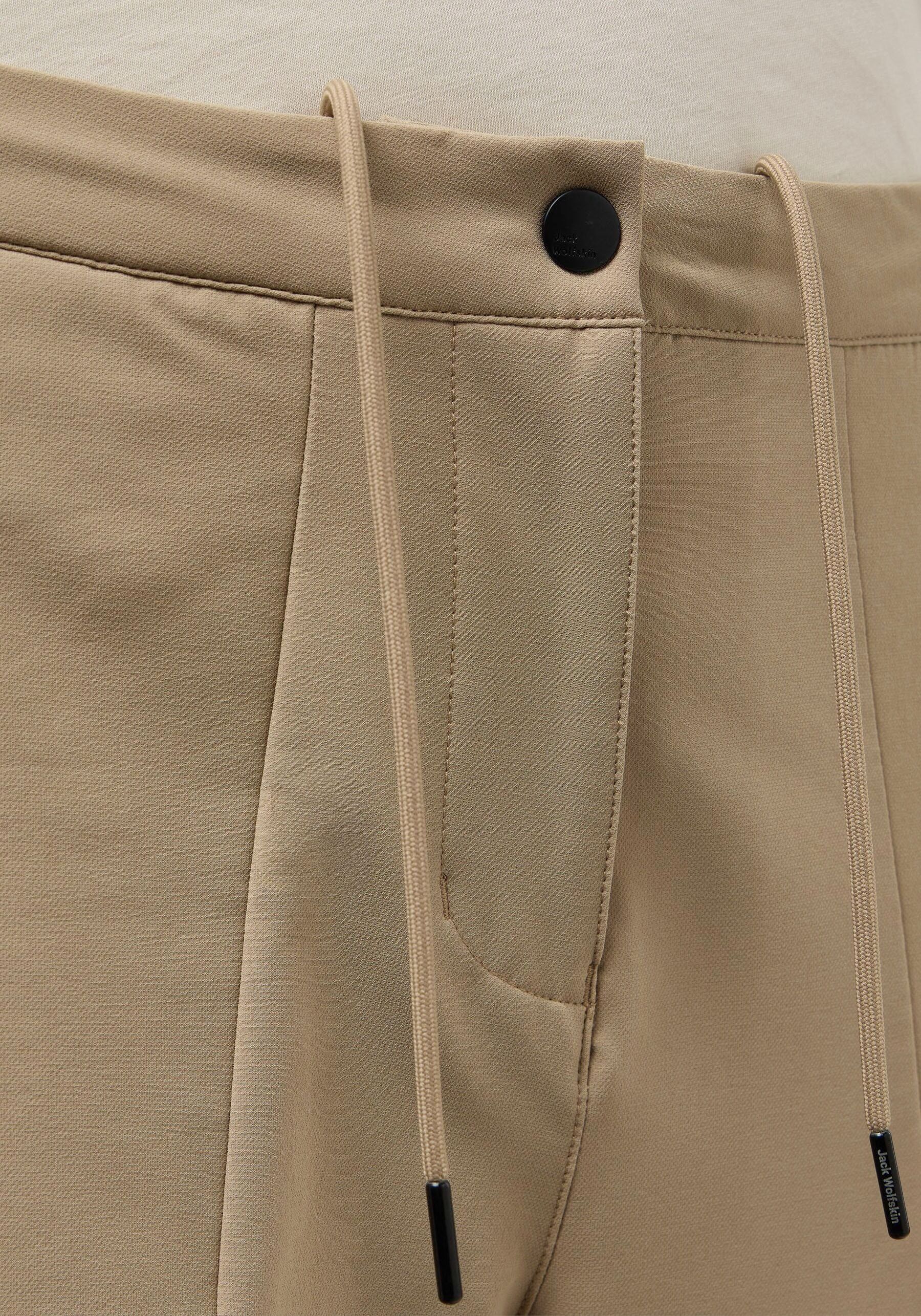 Outdoorhose JACK WOLFSKIN "NEWPORT", Damen, Gr. 38, N-Gr, braun (anis), Obermaterial: 89% Polyester, 11% Elasthan, Hosen Outdoorhose, mit Elasthan-Anteil, aus Polyester, in den Grössen 34 bis 46 anis 38, N-Gr