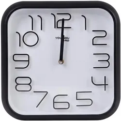 Avizar, Wanduhr, Quadratische Wanduhr mit Geräuschlosem Uhrwerk 33x33cm