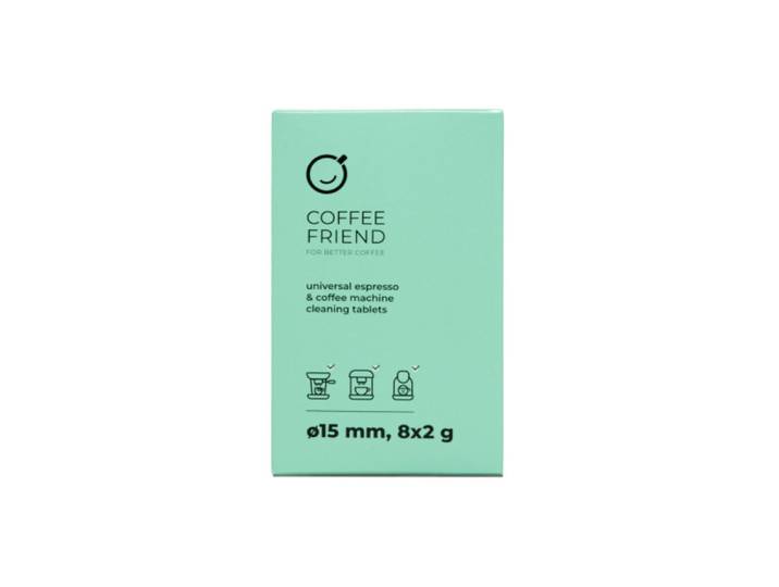 Pastilles de nettoyage universelles pour machines à café Coffee Friend, 8 pcs.