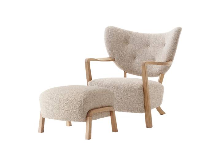 &Tradition Chaise longue Wulff ATD2 fauteuil et pouf ATD3 Chêne huilé-Karakorum