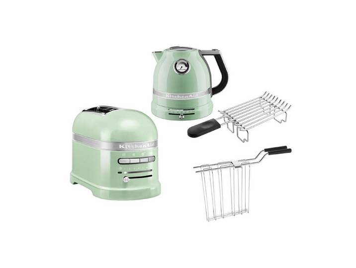 KitchenAid Toaster KitchenAid Artisan Wasserkocher, 2 Scheiben Toaster, Brötchenaufsatz