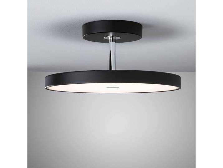 Paulmann LED Deckenlampe Hildor, dimmbar, schwarz, für Wohn- / Esszimmer, Metall, Modern, LED Deckenleuchte