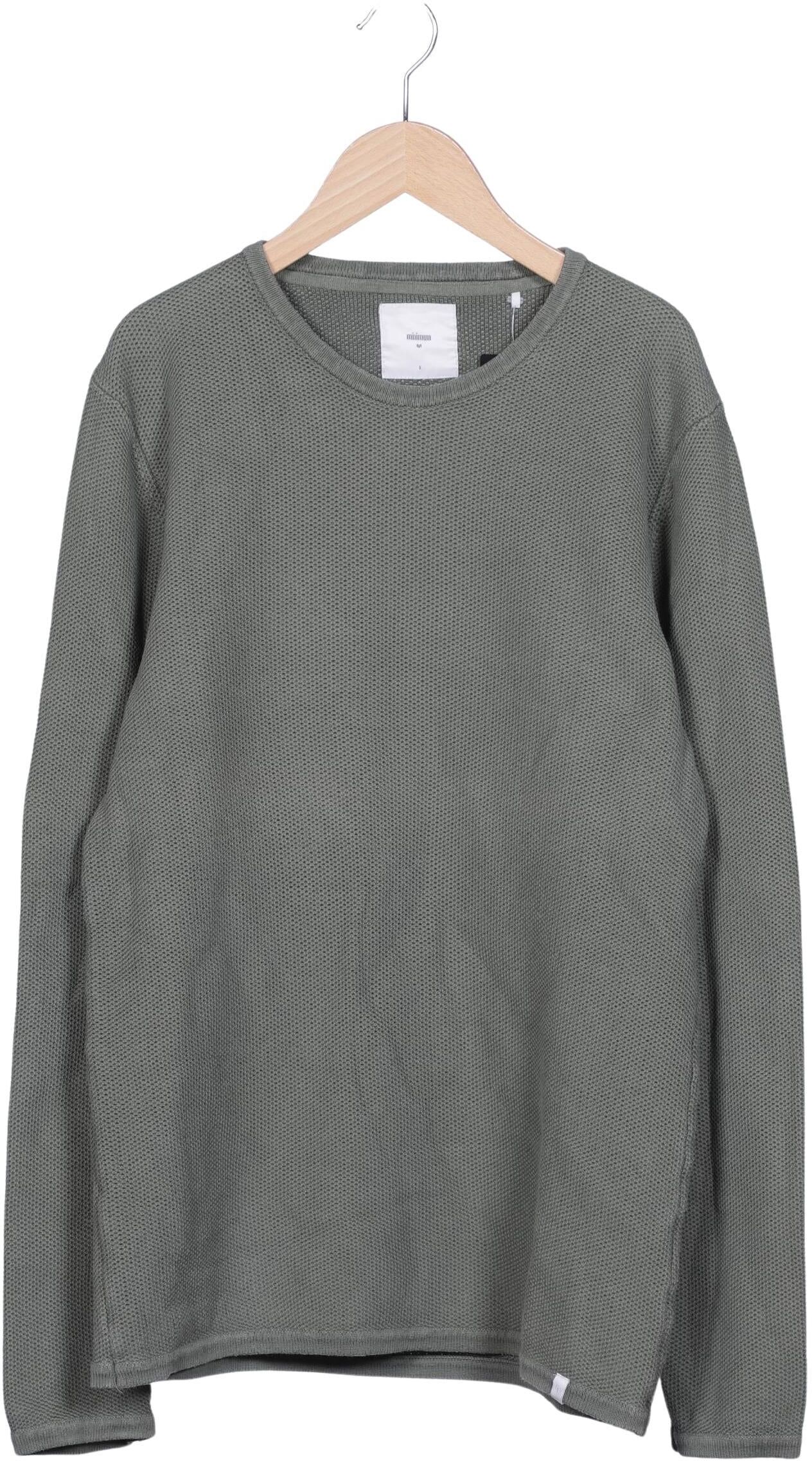Minimum Herren Pullover, Grün, Gr. L, Baumwolle - Second Hand