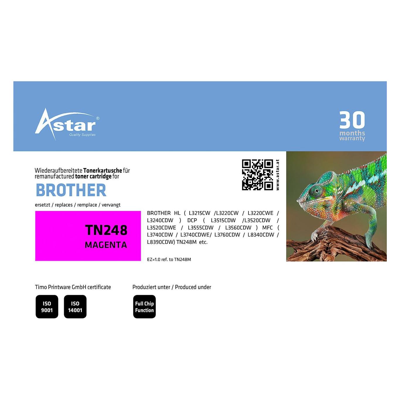 Astar AS20498 BROTHER TN248M HL Toner (M) (AS20498)