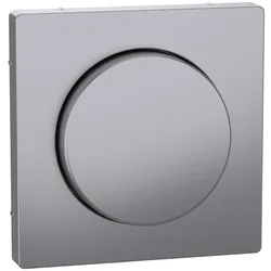 Merten MEG5250-6036 Zentralplatte mit Drehknopf, Edelstahl, System Design MEG52506036