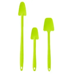 KOCHBLUME® 3 Restelöffel aus Silikon mit Edelstahlkern spülmaschinenfest
