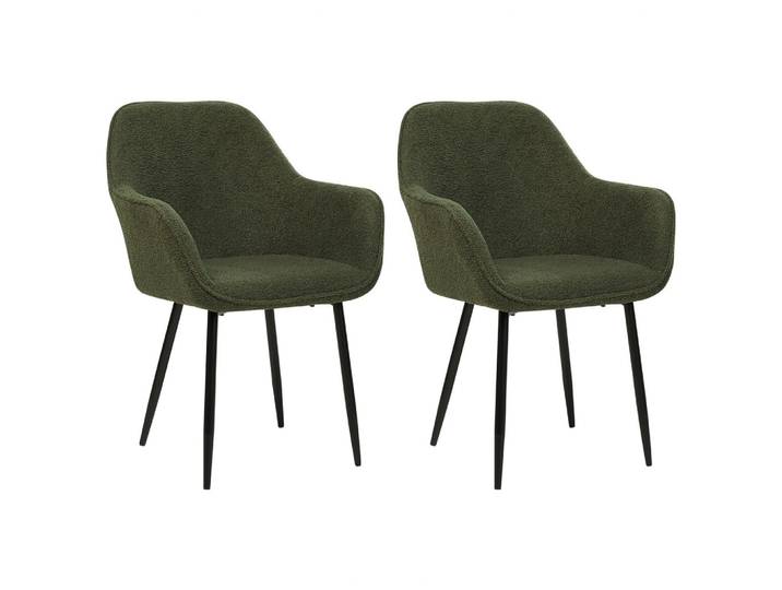 STUHL 2er-Set Polyester Grün Alden