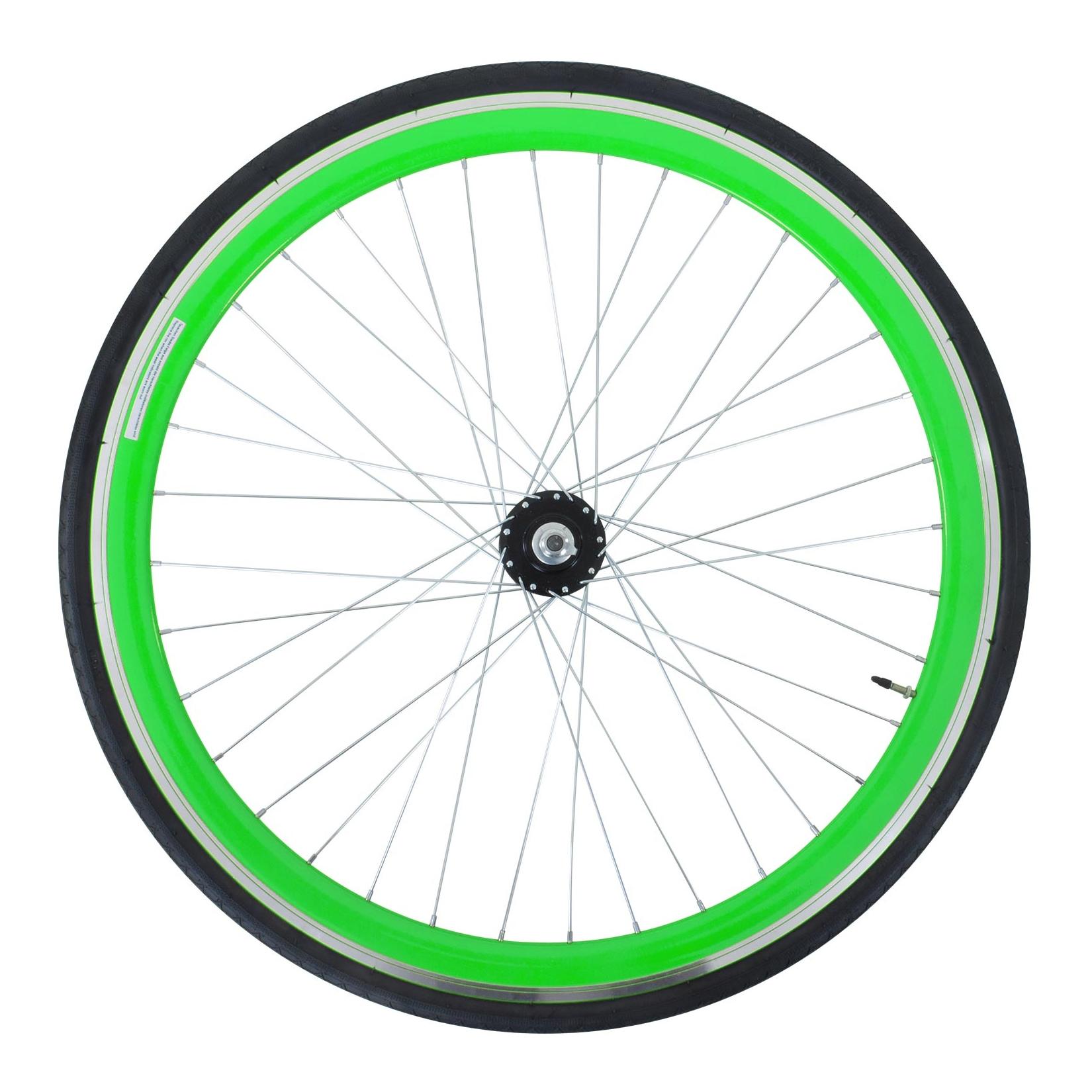 Galano Blade 700c Hinterrad Fixie Komplettrad fixed Ritzel FlipFlop Rennrad Singlespeed Fahrrad inkl. Reifen SV Sclaverand Französisches Ventil Schlauch