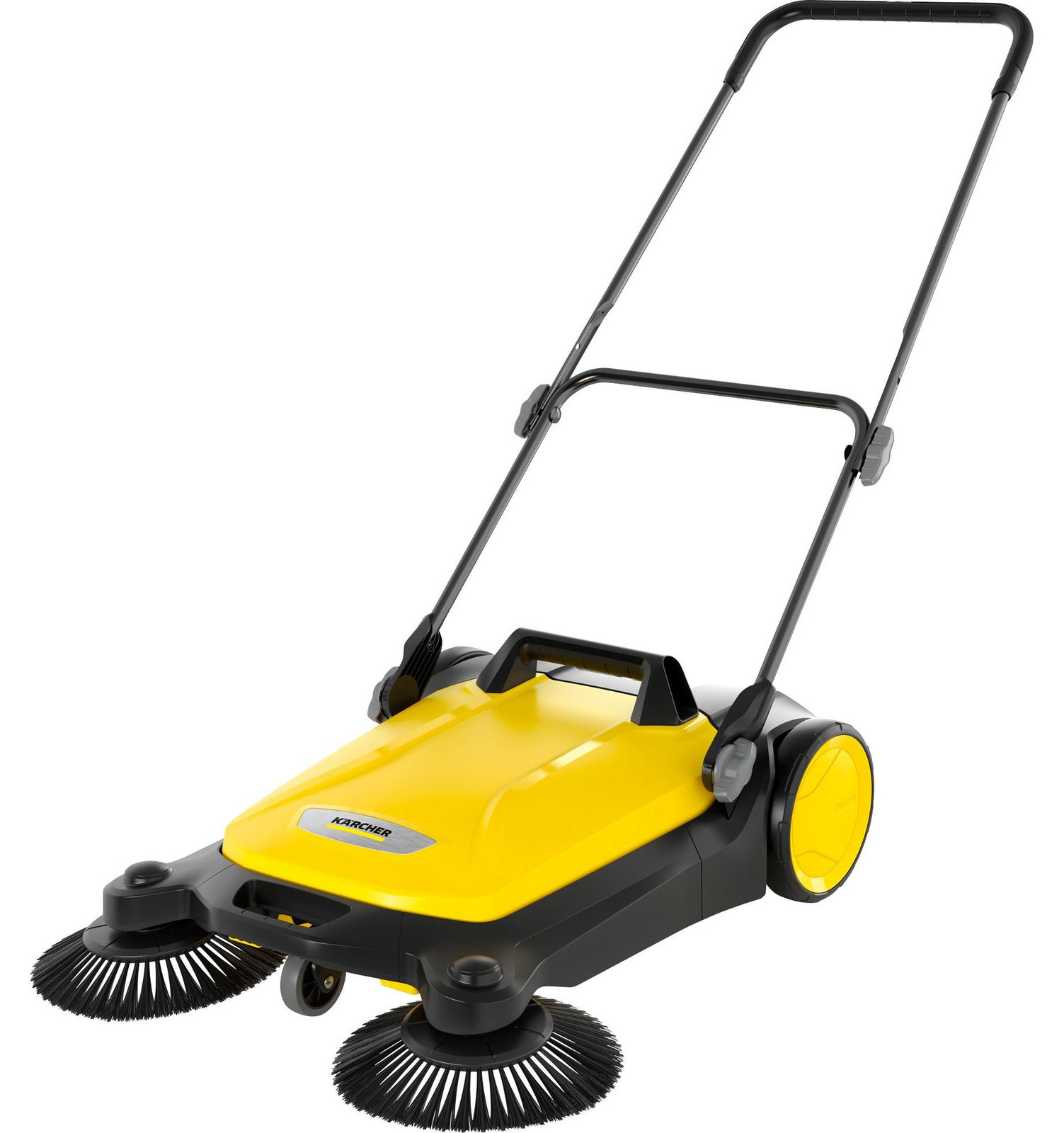 Kärcher S 4 Twin mechanische veegmachine - Geel en zwart - 20 l opvangbak