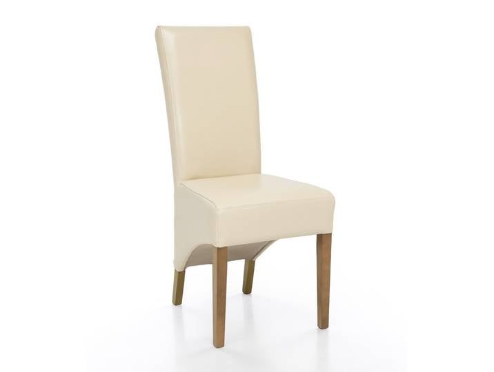 Esszimmerstuhl aus Kunstleder mit Holzgestell Kenzo-2