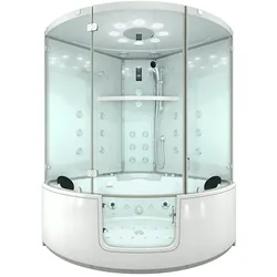 AcquaVapore Dampfdusche Whirlpool Dusche Duschkabine K60-WS-EH 140x140cm OHNE Zusatzoptionen
