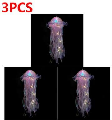 Uplift Treasures DIY Jellyfish Hanging LED Ceiling Lamp purple 3pcs