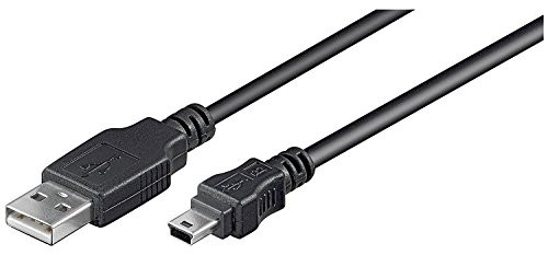 Goobay USB 2.0 Hi-Speed kabel, zwart, 3 meter (USB Type A naar USB Mini Type B, 5-polig)