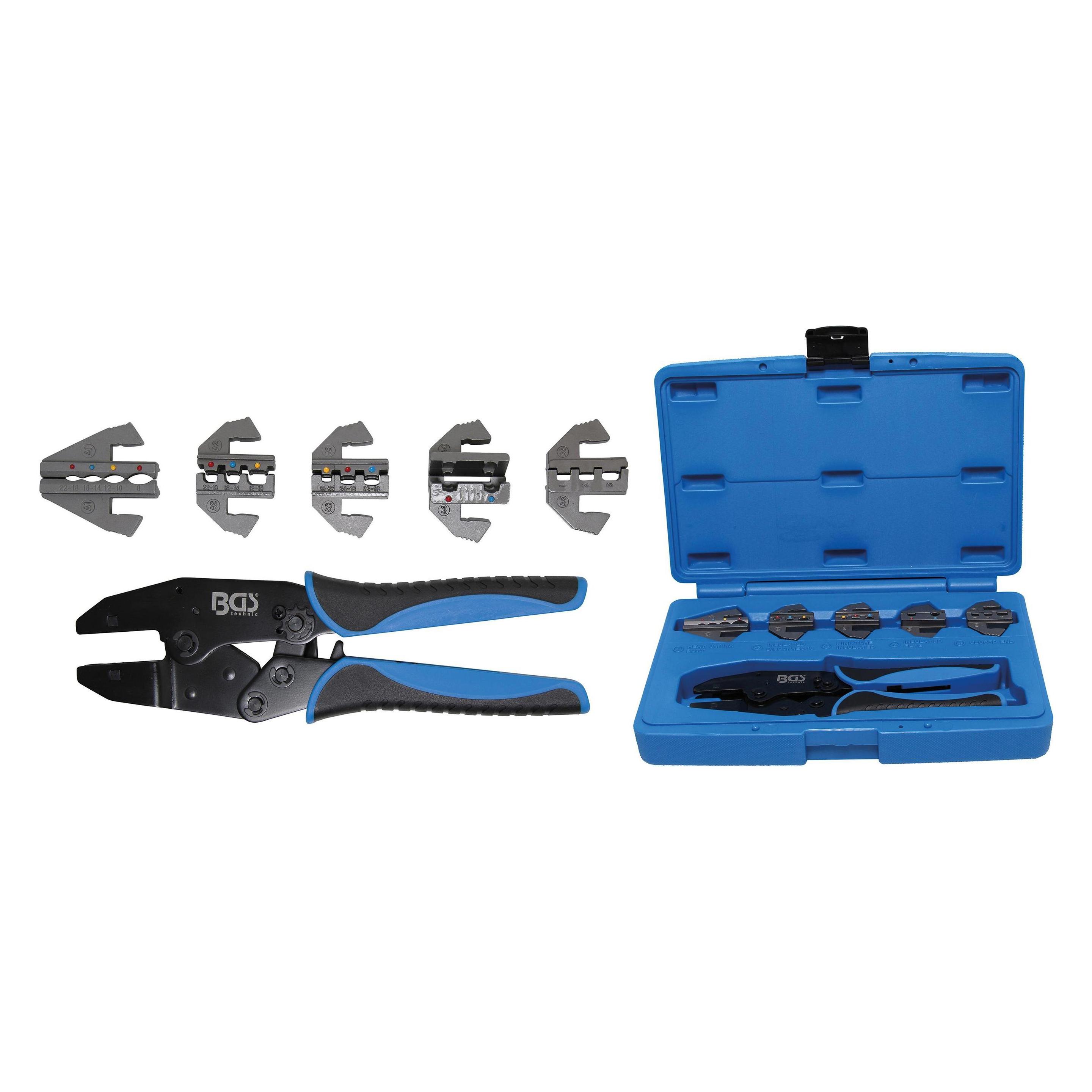 BGS Crimpzangen-Satz mit 5 Paar Backen (9098)