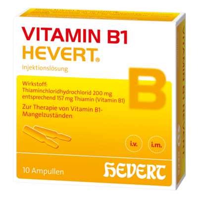 Hevert-Arzneimittel GmbH & Co. KG VITAMIN B1 HEVERT Ampullen 10X2 ml 03919956