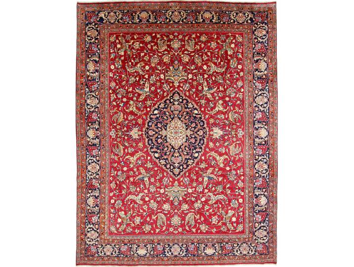 Mashad Signiert Teppich 289x382 Handgeknüpft Orientteppich Perserteppich Wolle