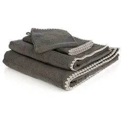 SEEDÜNE Handtuch-Set Kettelnaht 100% Baumwolle 4tlg.