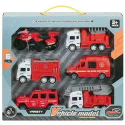 Winfun 6 Reibfeuerwehrautos 12 cm