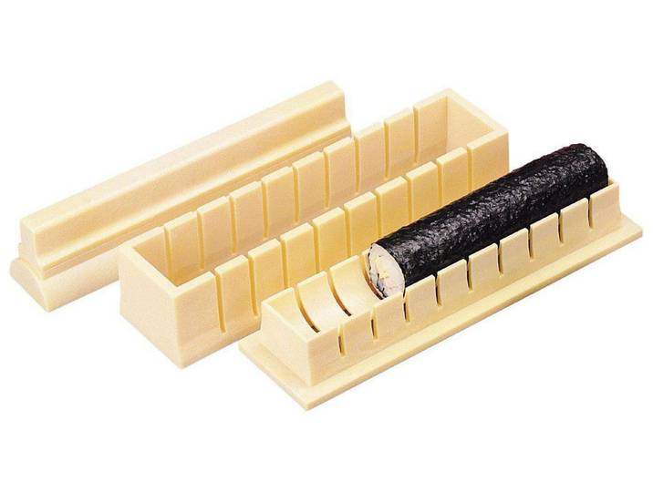 Sushi-Roller Ibili Sushi 22 cm , beige (natur), B:22cm, Kunststoff, Küchenformen, Sushi-Roller