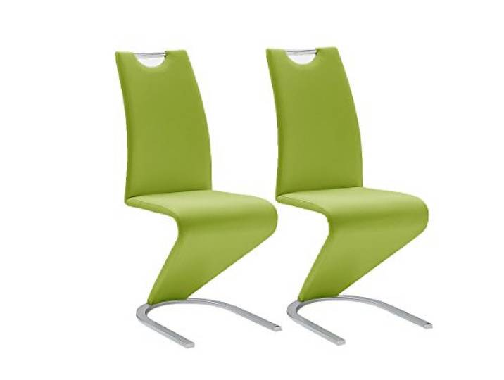 Robas Lund Esszimmerstühle 2er Set Schwingstuhl Lime, Esszimmerstuhl Stuhl Amado, 62.0 x 45.0 x 102.0 cm