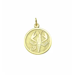 Sternzeichenanhänger ADELIA ́S "Sternzeichen Anhänger Krebs 333 Gold ( 8K )", gold, Schmuckanhänger, Damen, Krebs, Gold, Goldanhänger Krebs